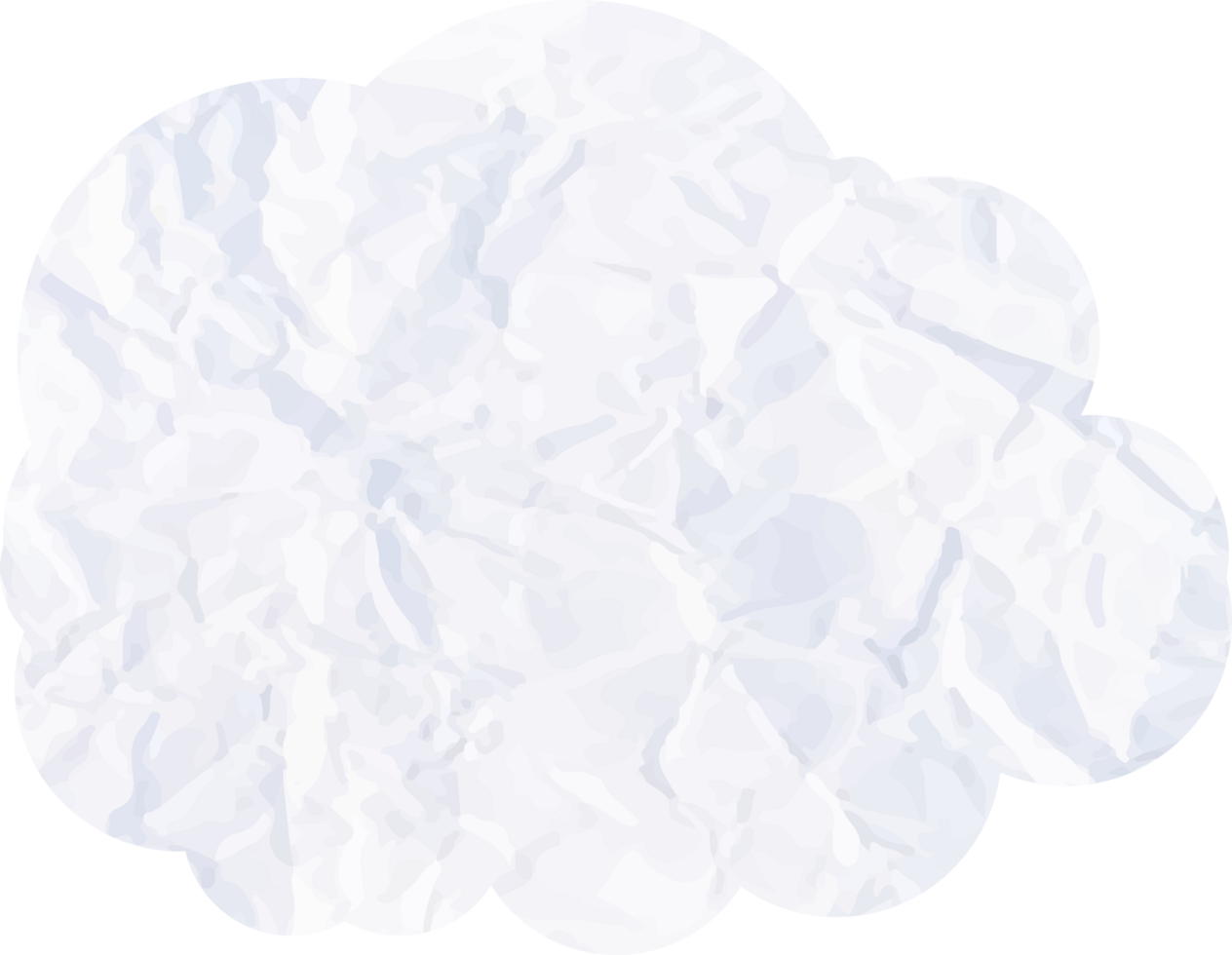White cloud with paper texture Crop-out Icon png