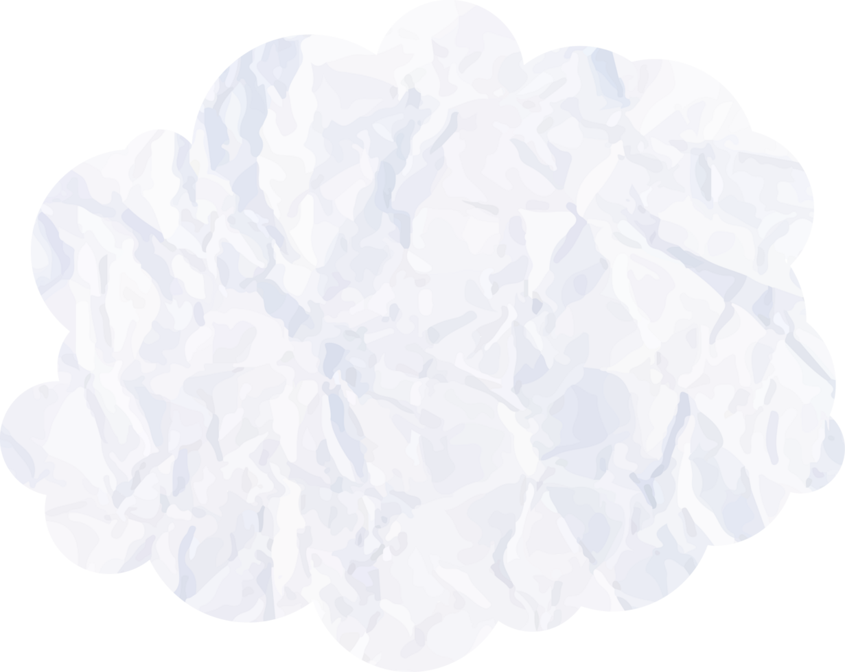 White cloud with paper texture Crop-out Icon png