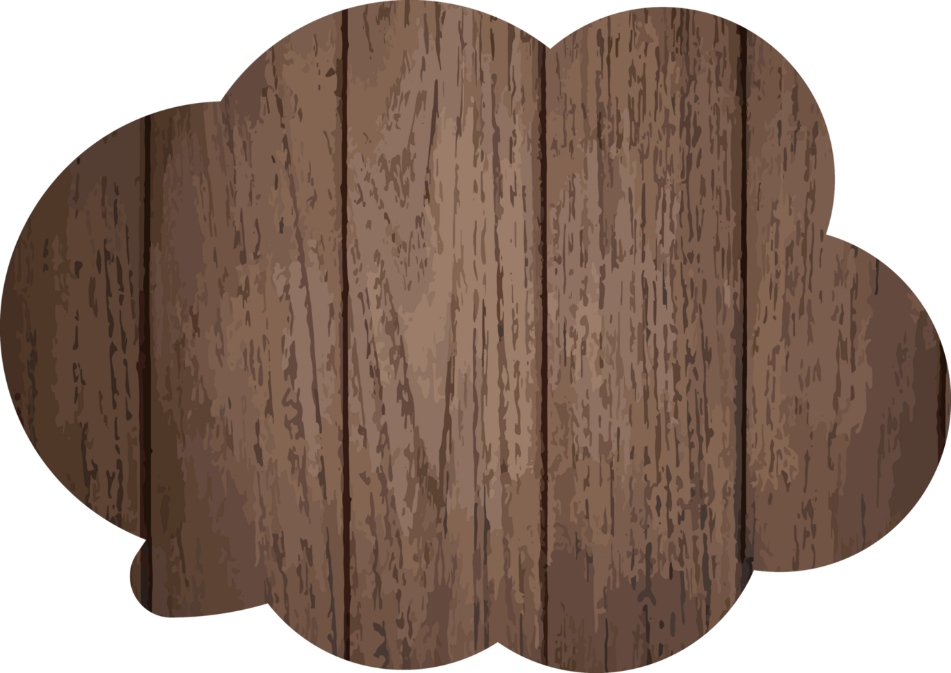 Symbol zum Ausschneiden der Sprechblase aus Holz png