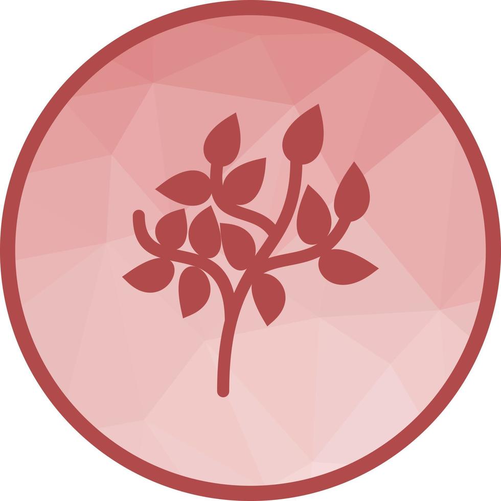Tree Low Poly Background Icon vector