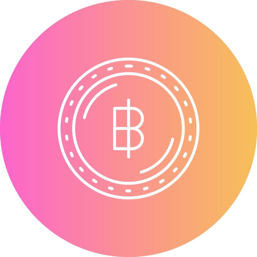 Baht Currency Vector Icon
