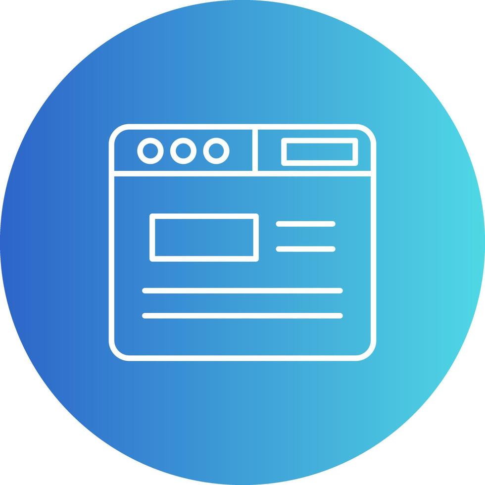 Webpage Vector Icon