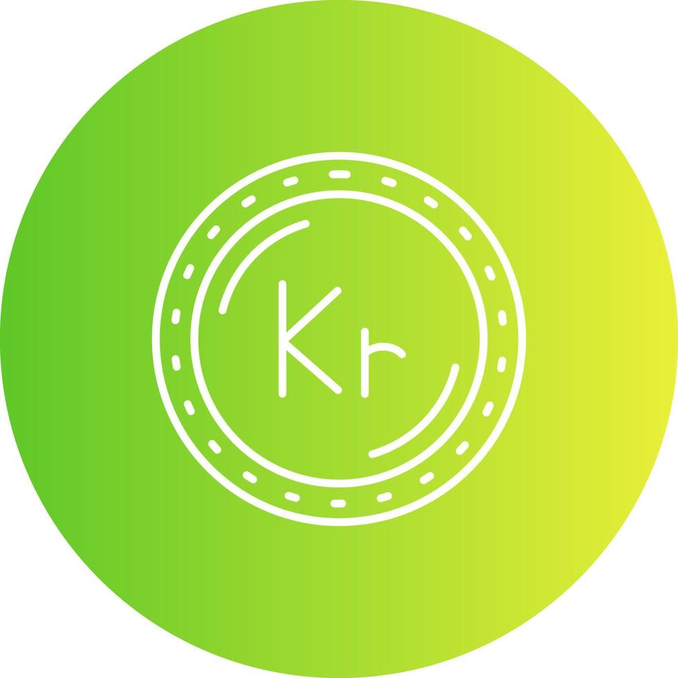 Krone Currency Vector Icon