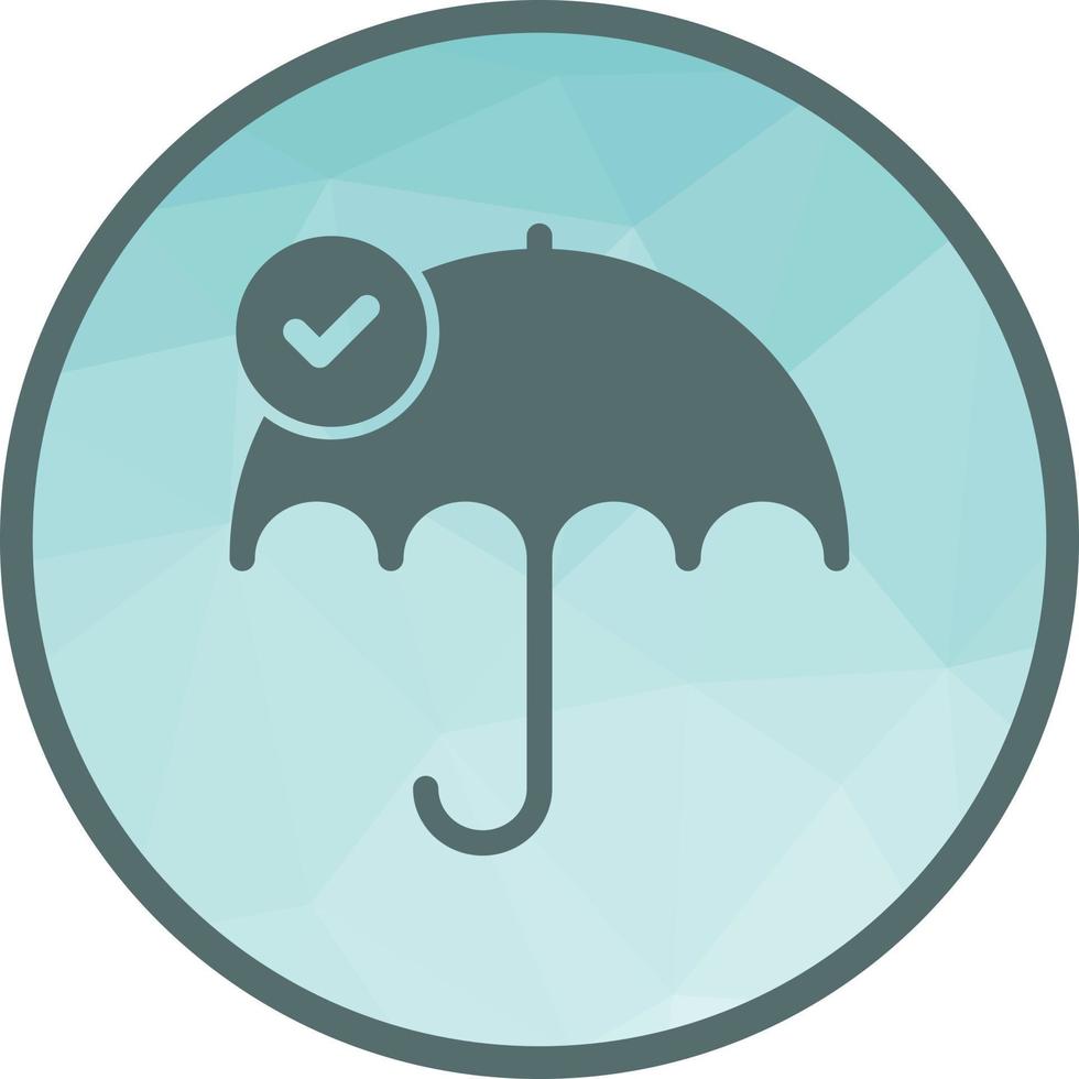 Reliability Low Poly Background Icon vector