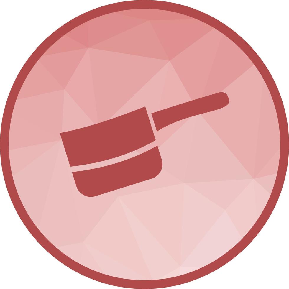 Sauce Pan Low Poly Background Icon vector