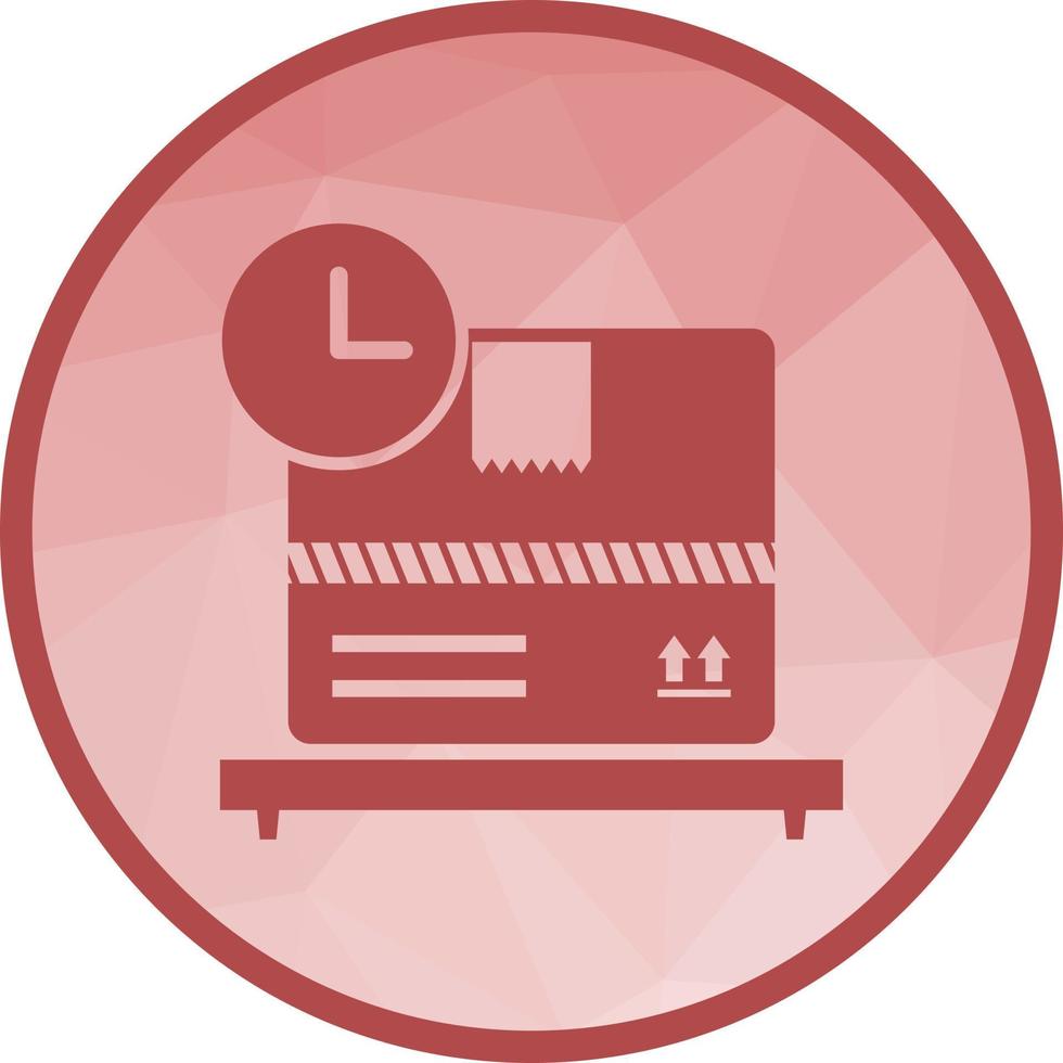 Package Pending Low Poly Background Icon vector