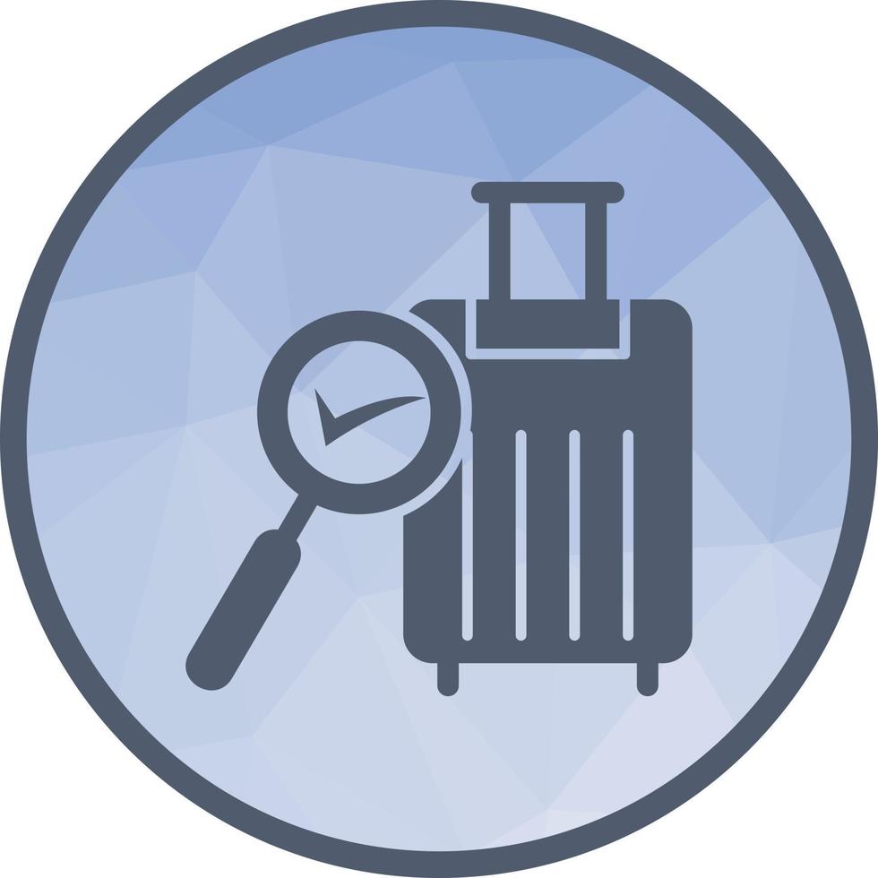 Find Luggage Low Poly Background Icon vector