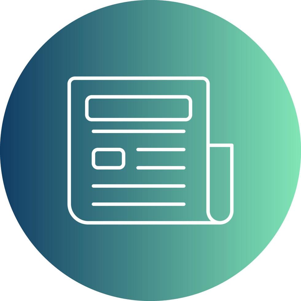 News Paper Vector Icon
