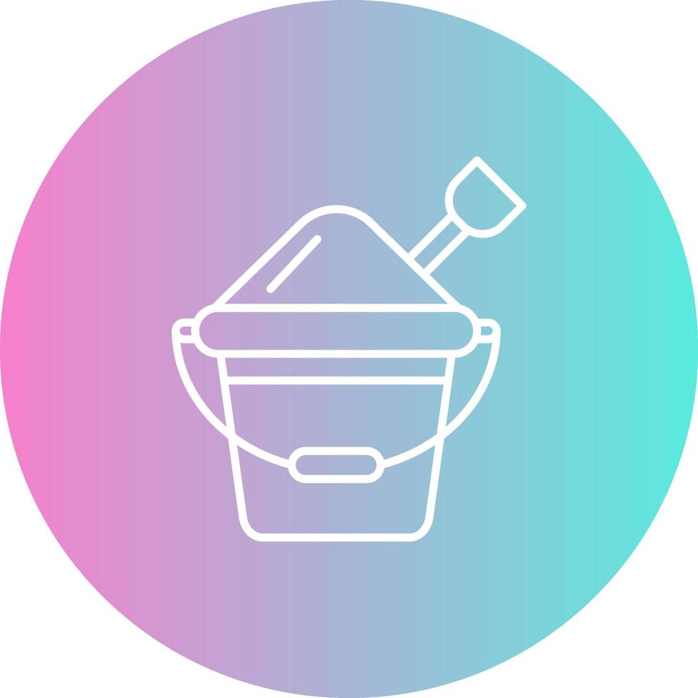Sand Bucket Vector Icon