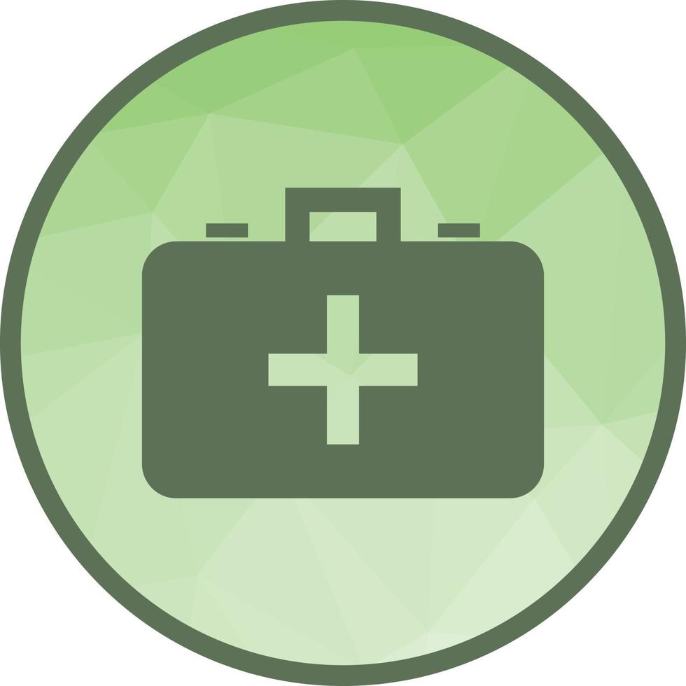 Medicine Box Low Poly Background Icon vector