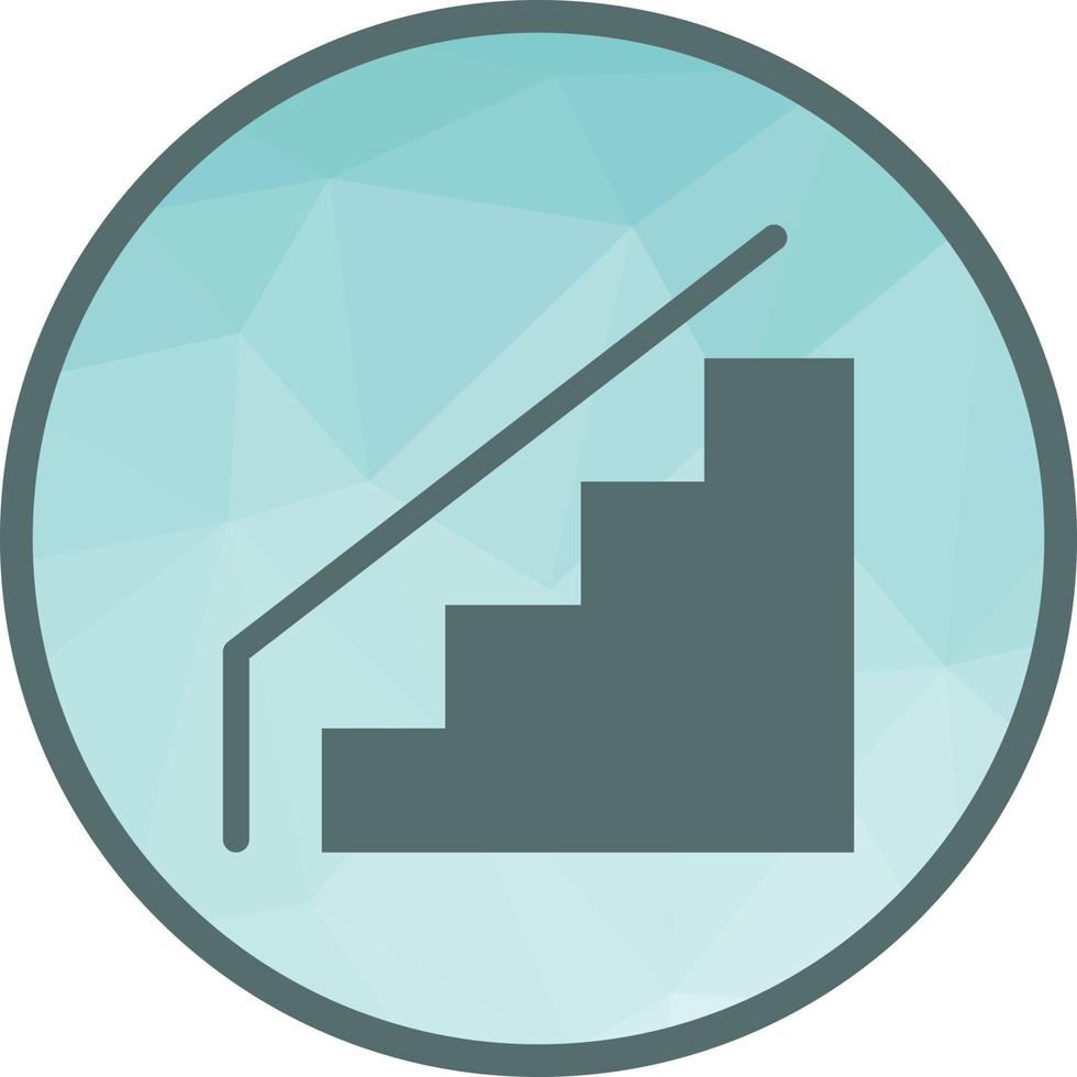 Escalator Low Poly Background Icon vector