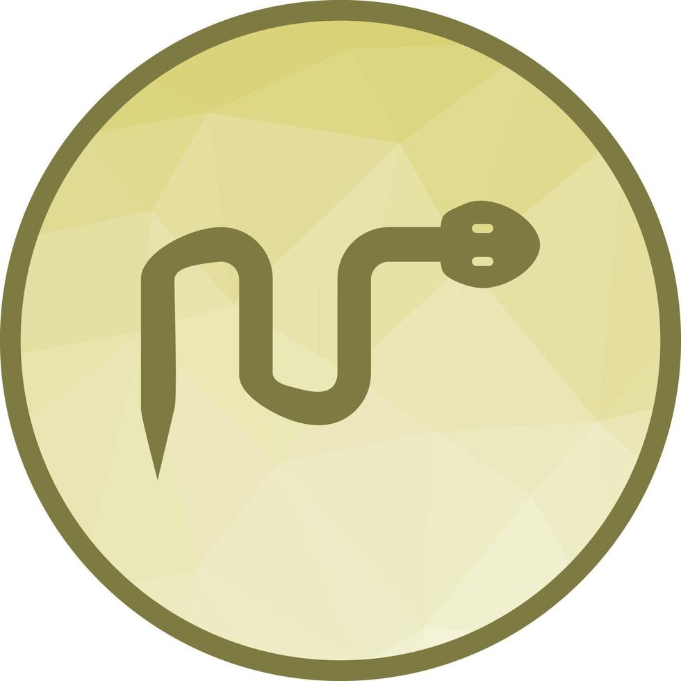 Pet Snake Low Poly Background Icon vector