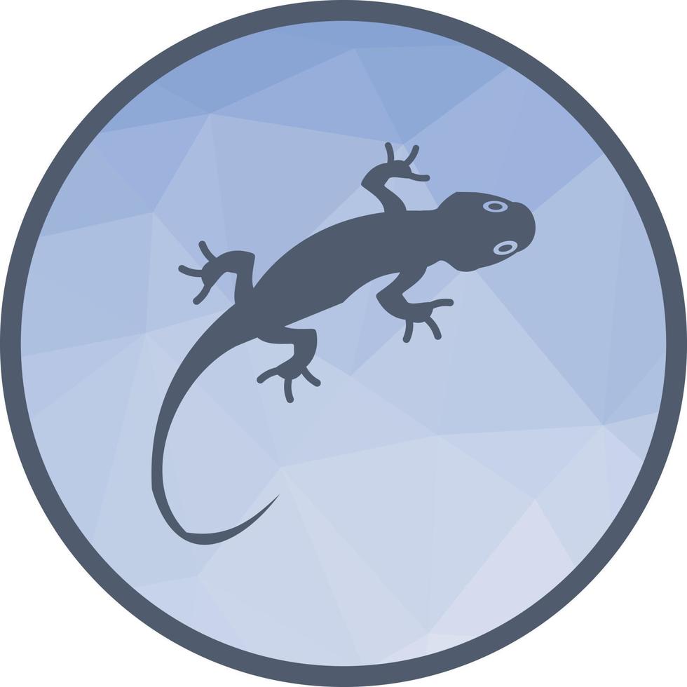 Pet Lizard Low Poly Background Icon vector