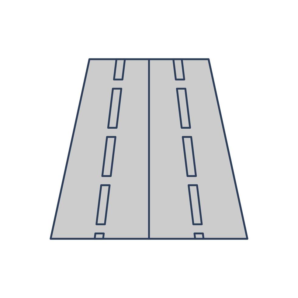 Two Way Road Vector Icon