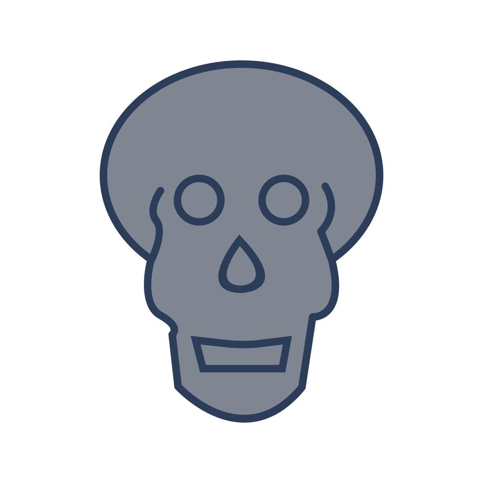Skull X ray Vector Icon