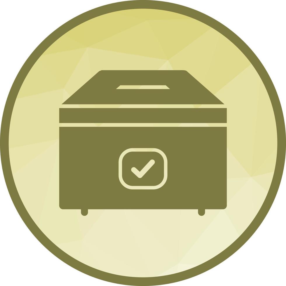 Ballot Box Low Poly Background Icon vector
