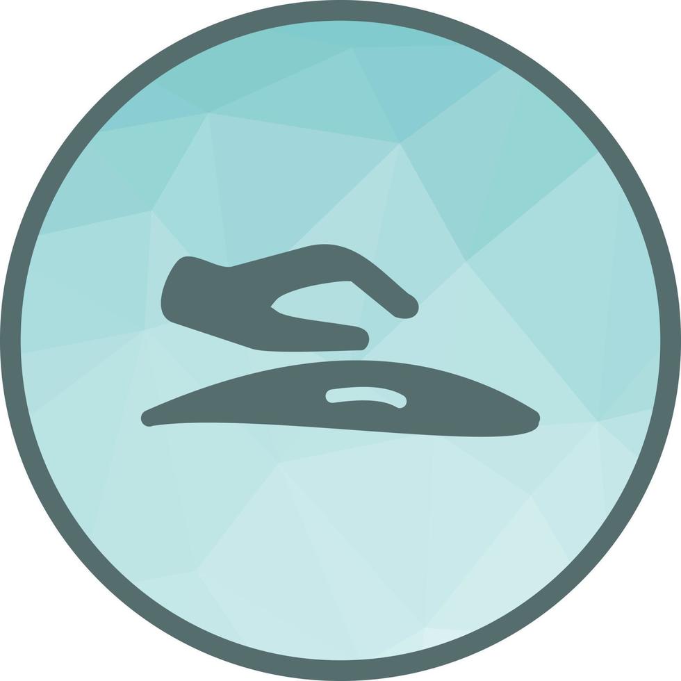 Hand Massage Low Poly Background Icon vector