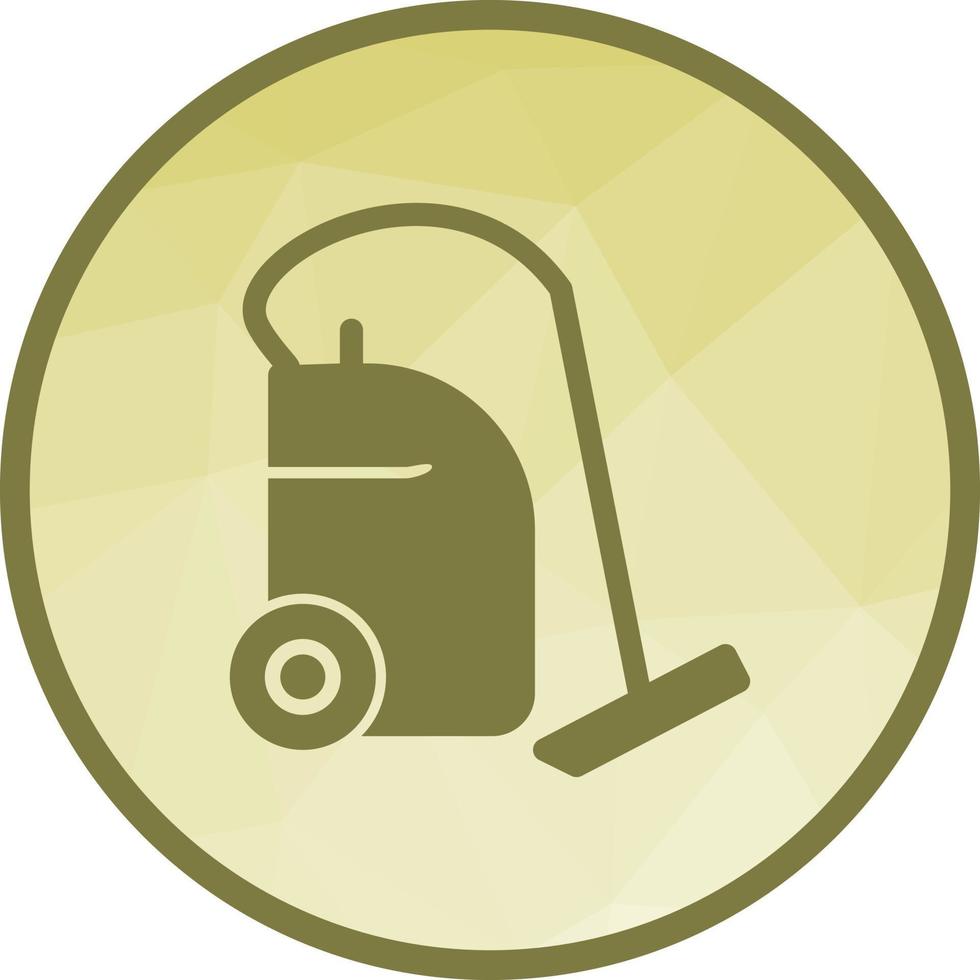 Vaccum Cleaner Low Poly Background Icon vector