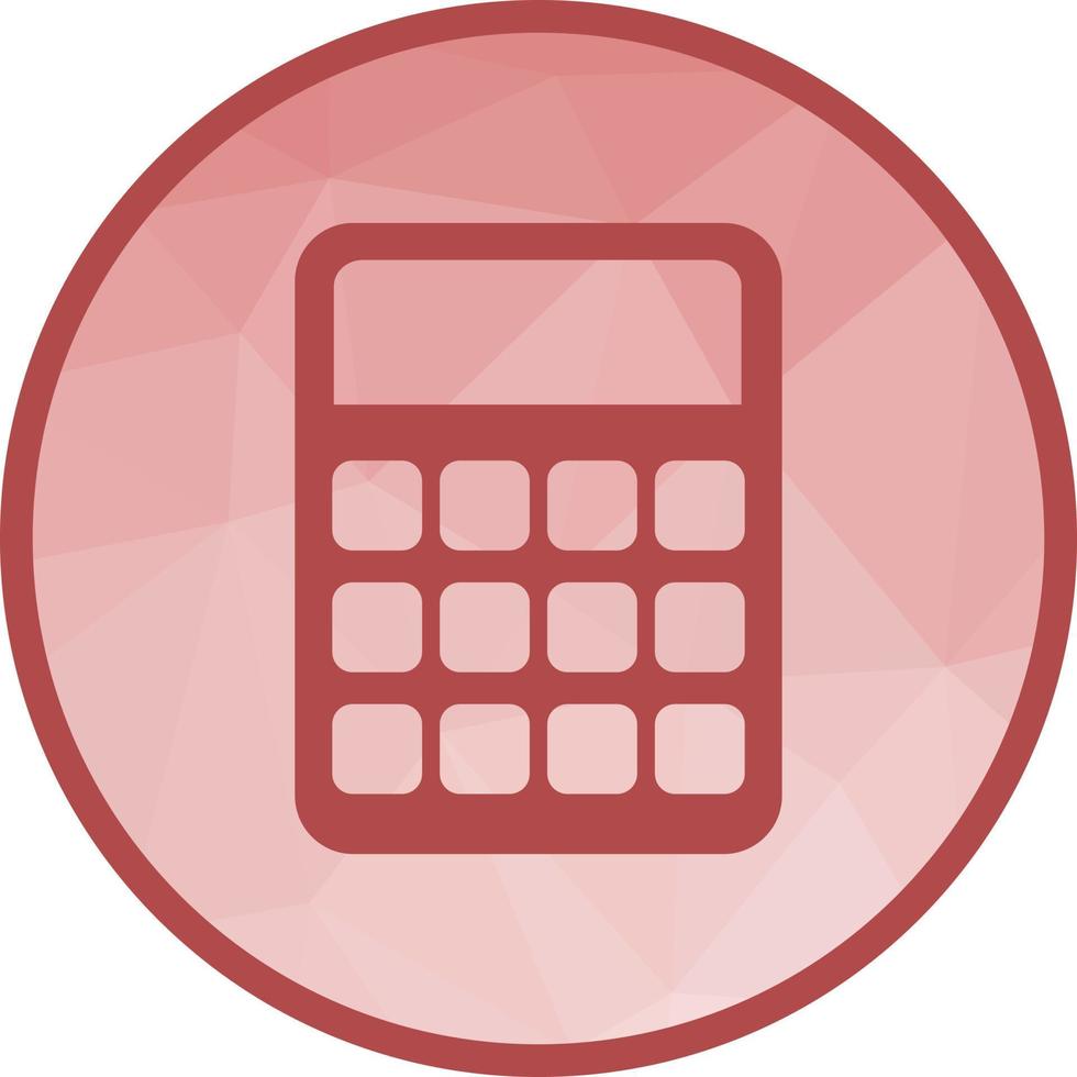 Calculator Low Poly Background Icon vector