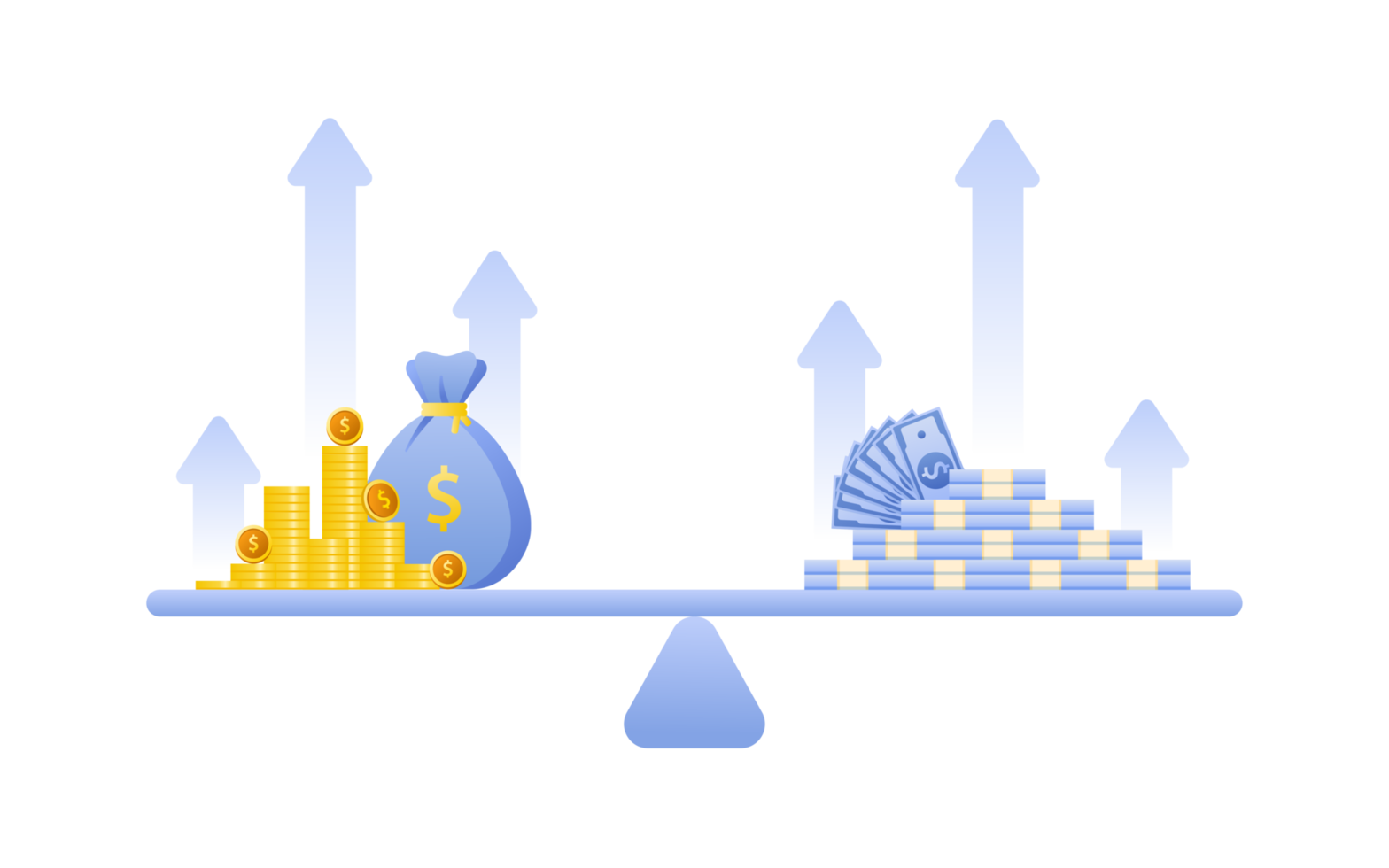 Financial management concept and investment, Flat design of payment and finance with pile coins or stack of coins. png