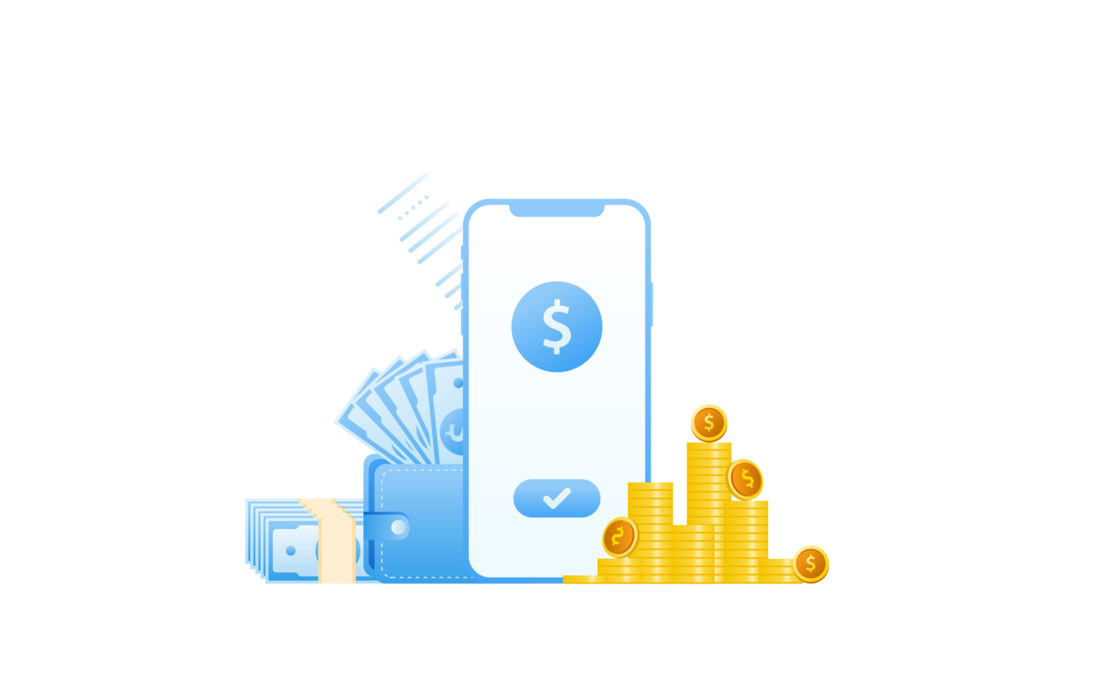 Financial management concept and investment, Flat design of payment and finance with pile coins or stack of coins. png