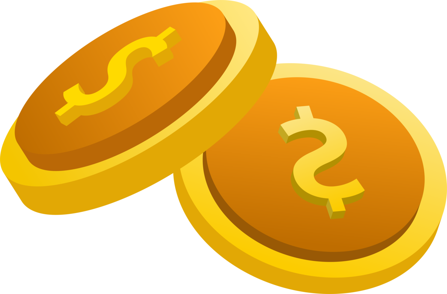 Flat design of payment and finance with pile coins, coin stack, money coin and gold coin. png