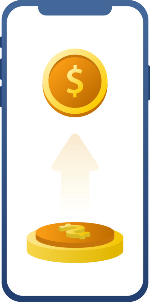 conception à plat du paiement et de la finance avec des pièces de pile, une pile de pièces, une pièce d'argent et une pièce d'or. png