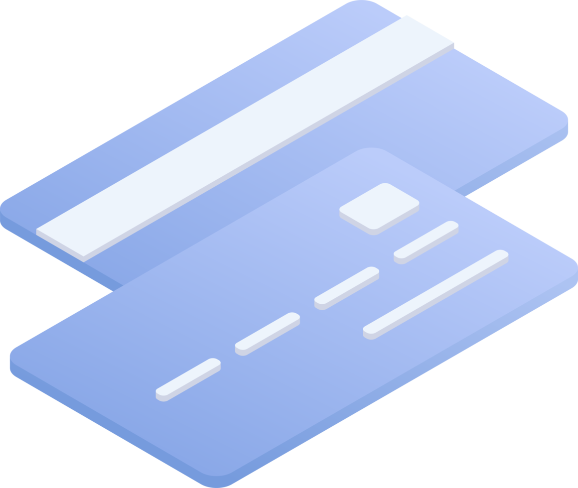 Flat design of payment and finance with Credit card, credit money and shopping card or business card. png