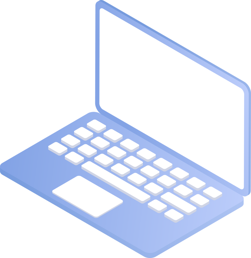 Computer, PC-Desktop, Computer-Desktop, Laptop und Notebook mit Tastatur und Maus. png