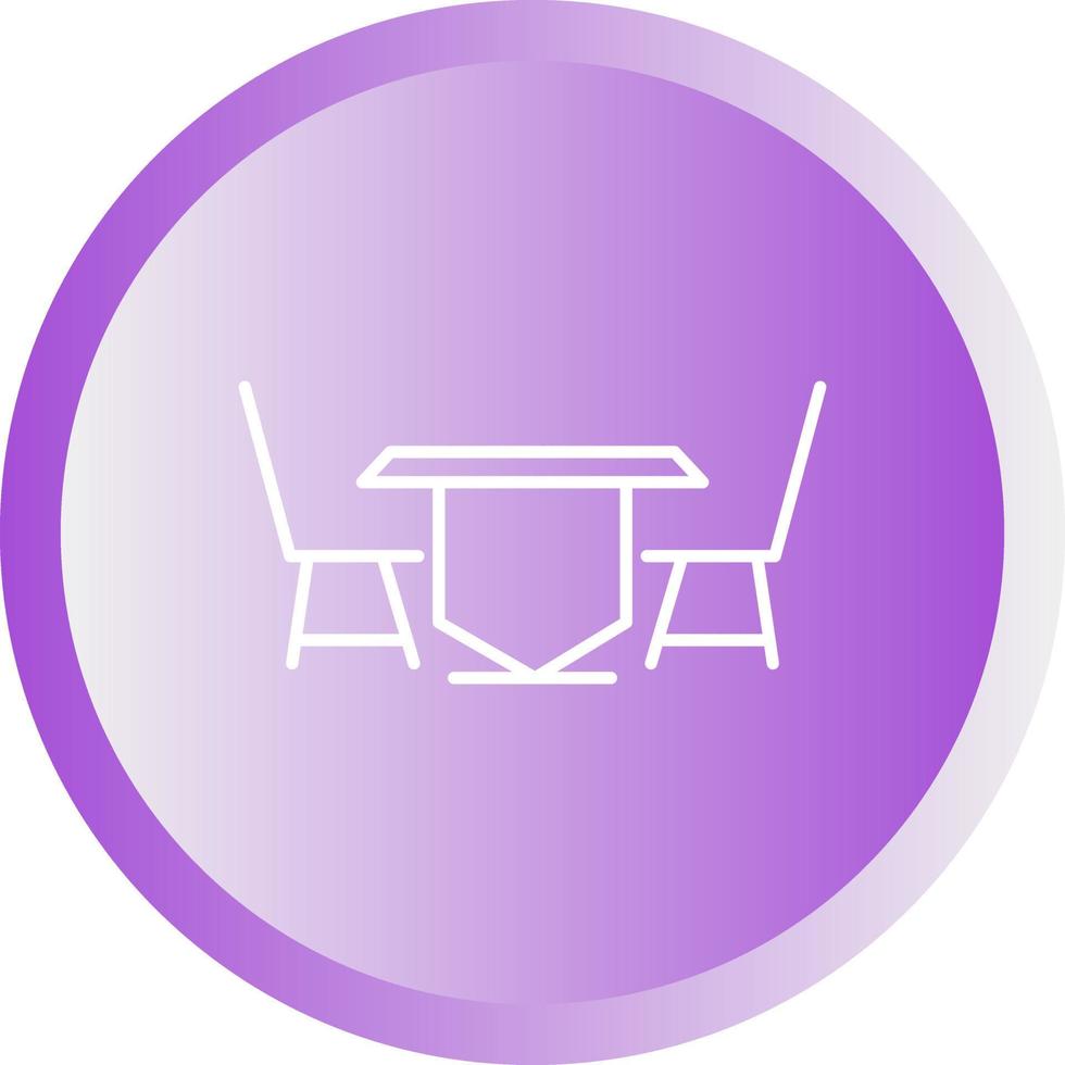 icono de vector de mesa de almuerzo