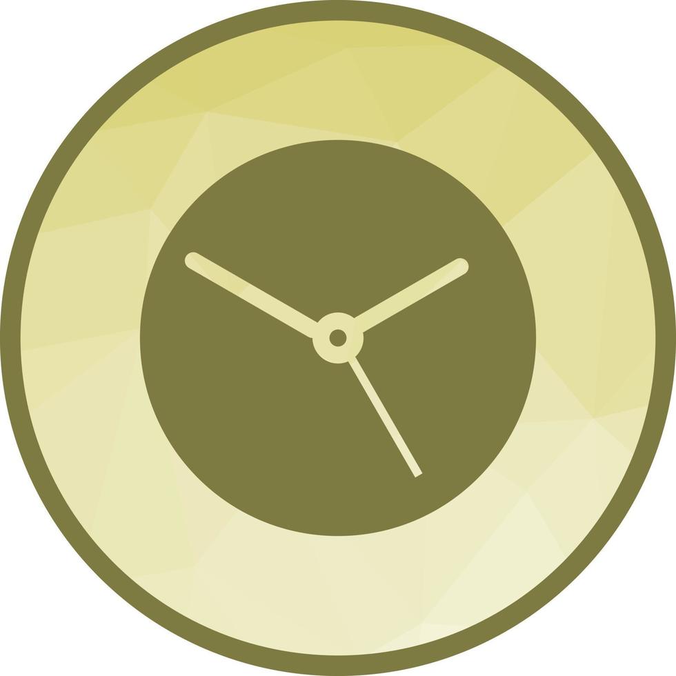 Clock Low Poly Background Icon vector