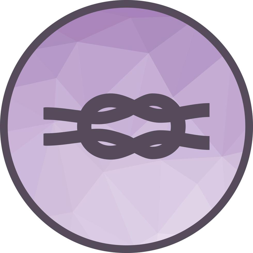 Rope Low Poly Background Icon vector