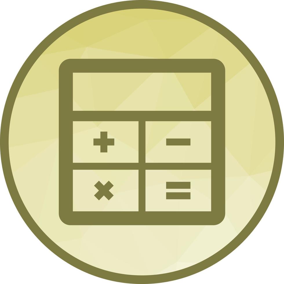 Calculator Low Poly Background Icon vector
