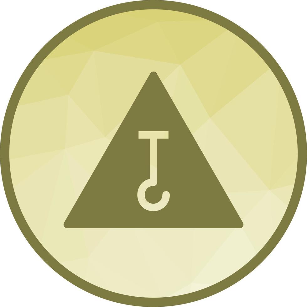 Under Construction Low Poly Background Icon vector
