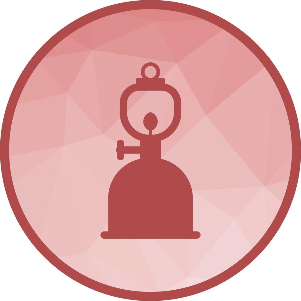 Gas Lamp Low Poly Background Icon vector