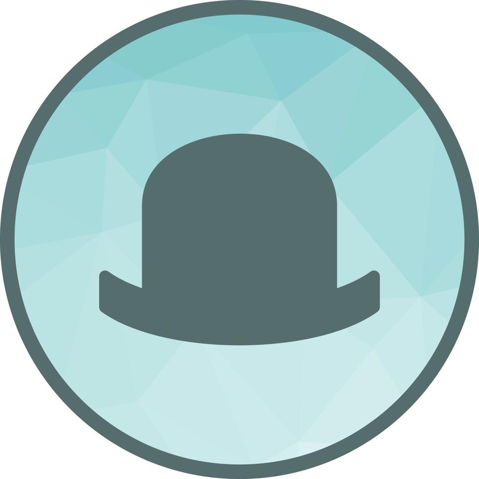 Hat II Low Poly Background Icon vector