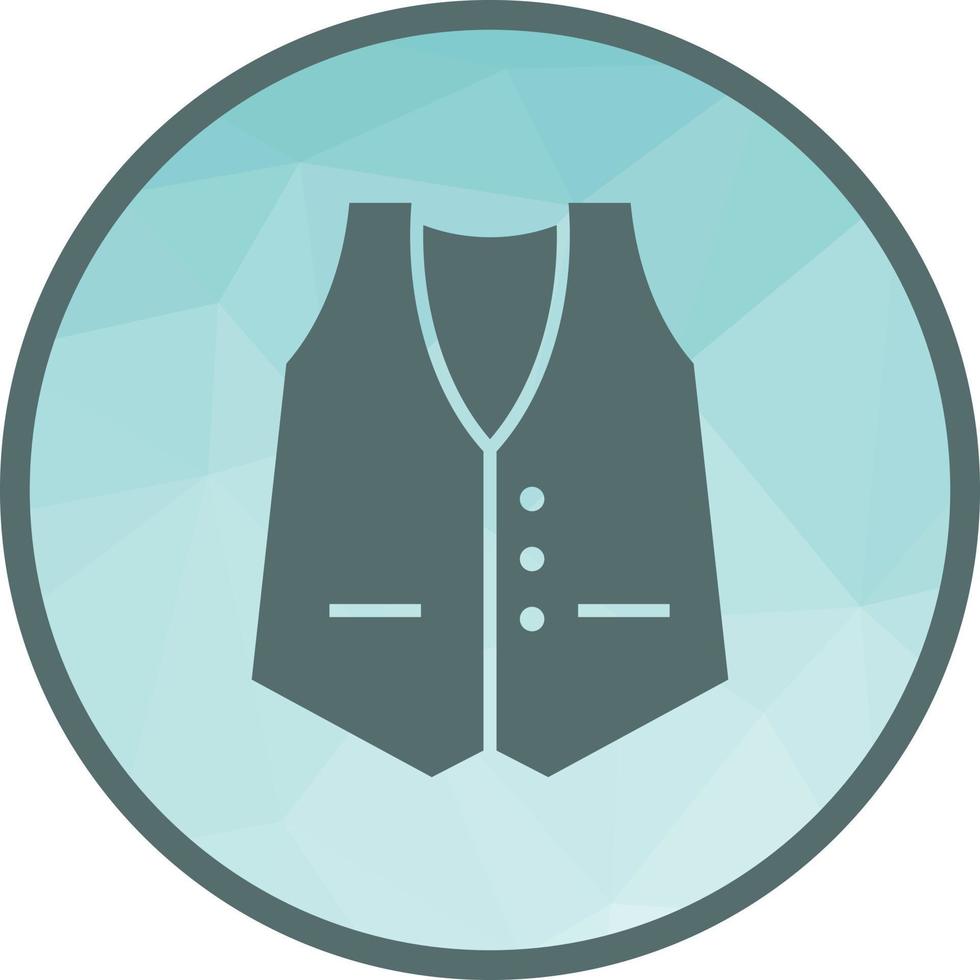 Jacket Low Poly Background Icon vector