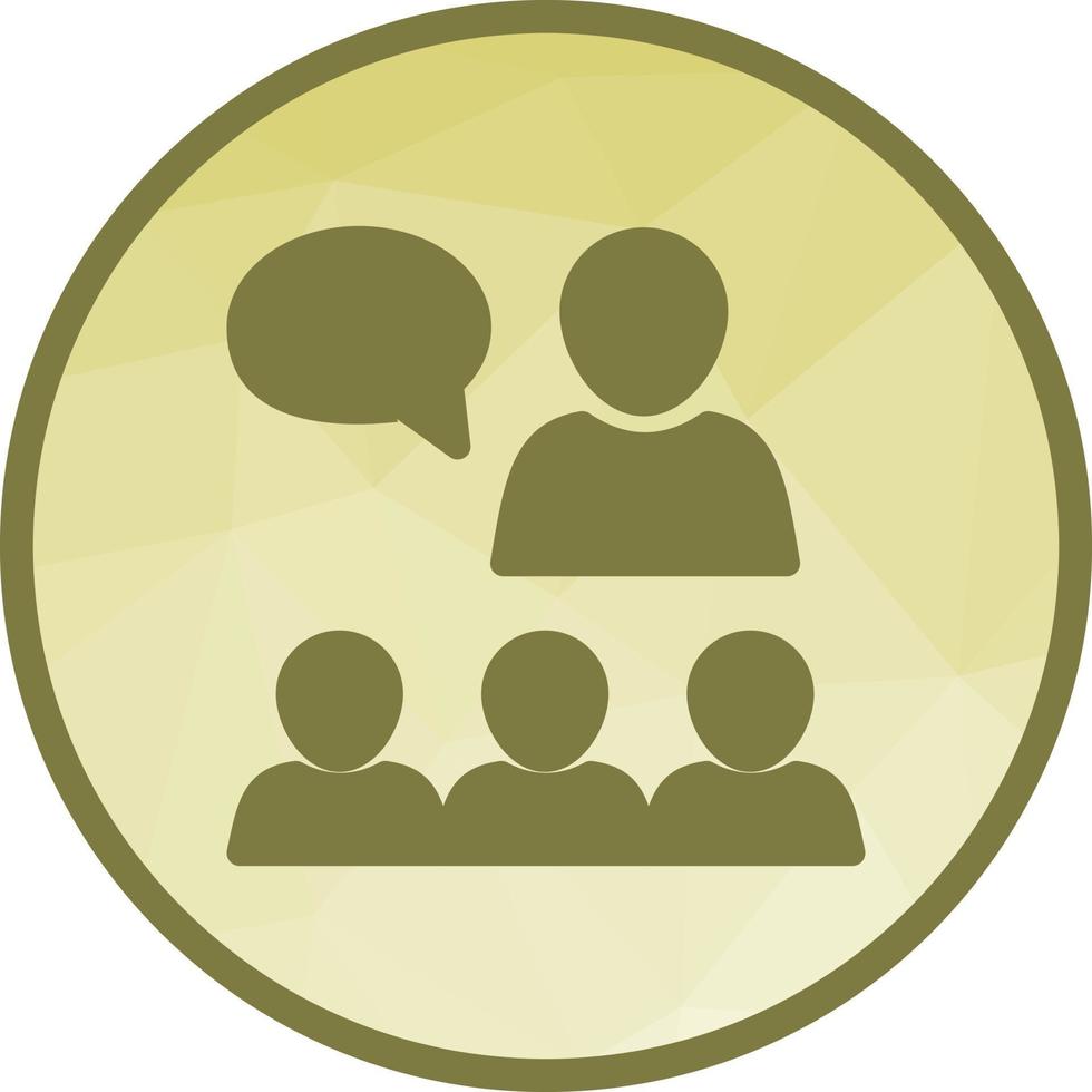Lecture Low Poly Background Icon vector