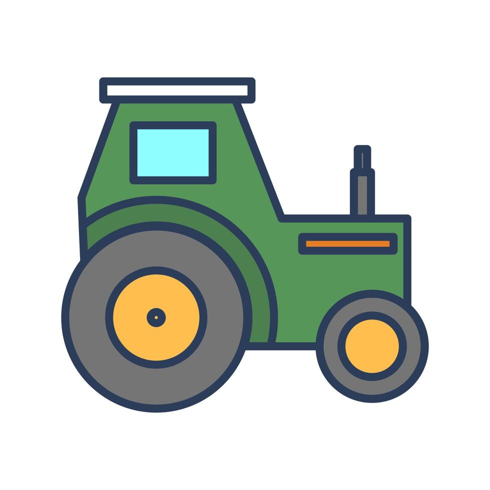 icono de vector de tractor