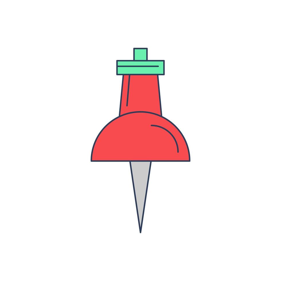 Push Pin Vector Icon