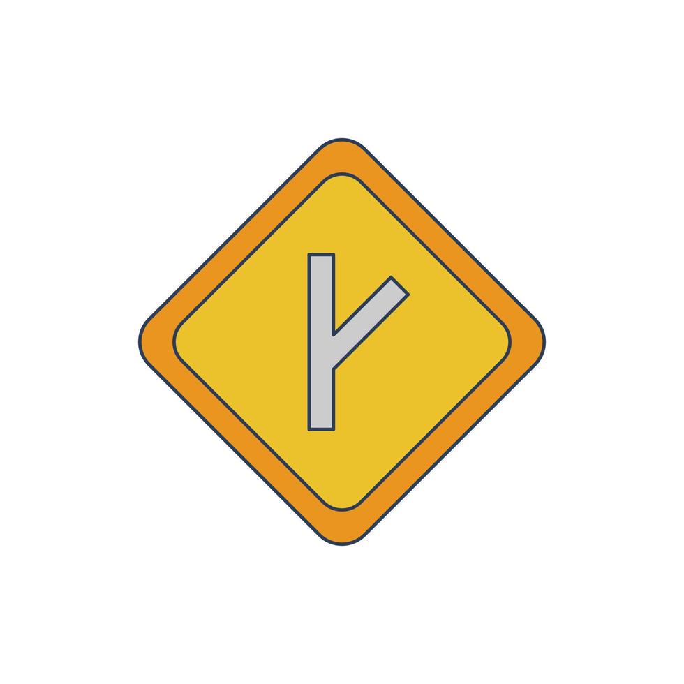 Linked Road sign Vector Icon