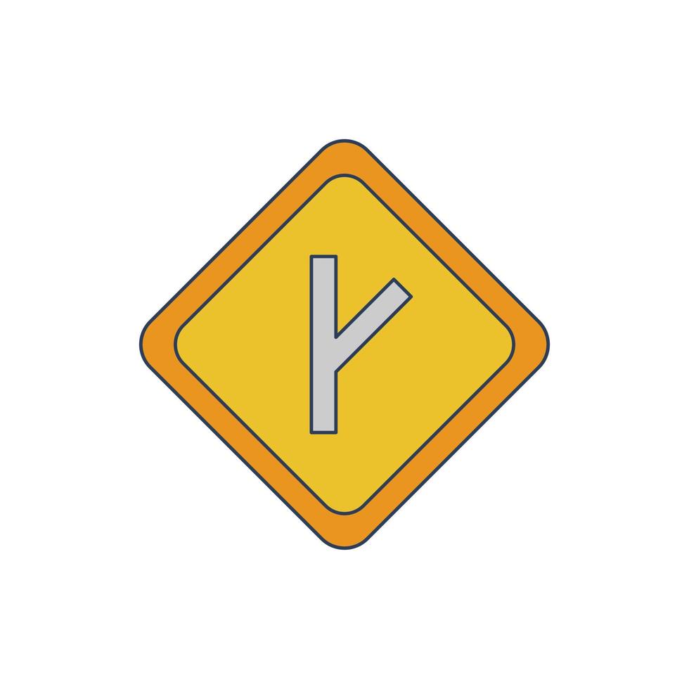 Linked Road sign Vector Icon