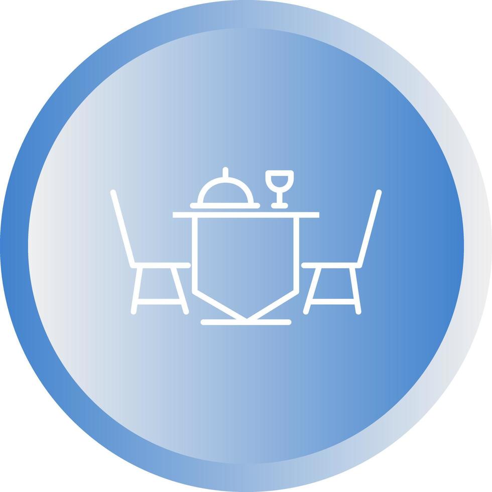Dinner Table Vector Icon
