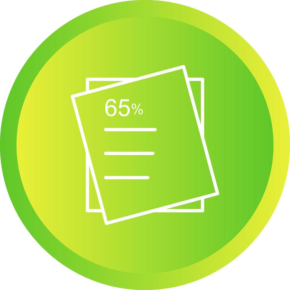 Graded Paper Vector Icon