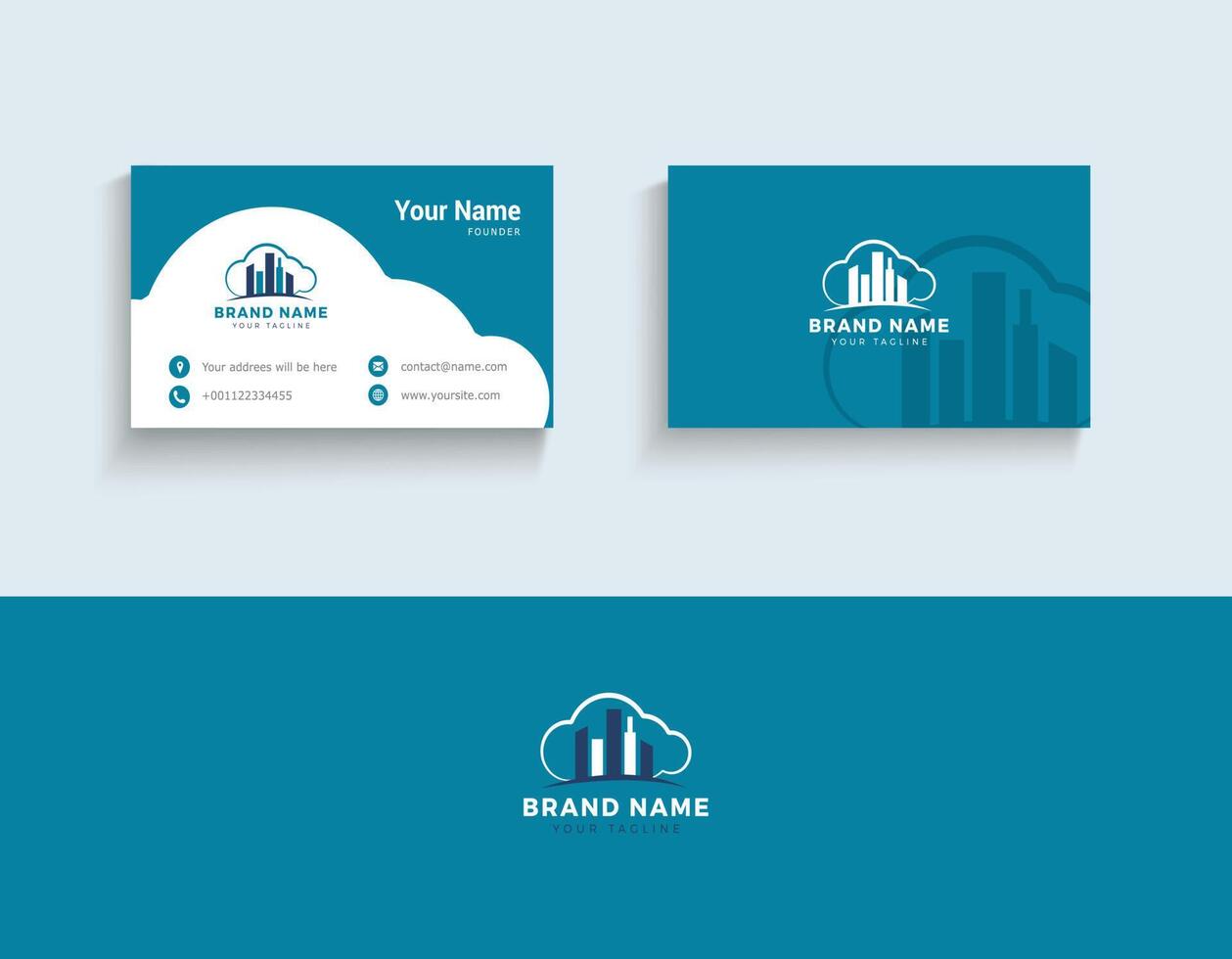 Modern building in circle shape logo design illustration. Creative building with business concept logo design vector. vector
