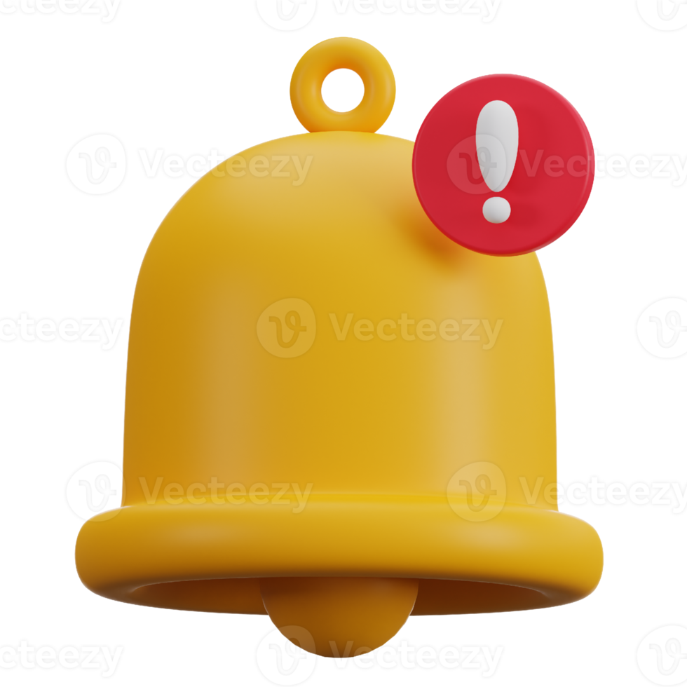 Notification Alert 3D Icon png