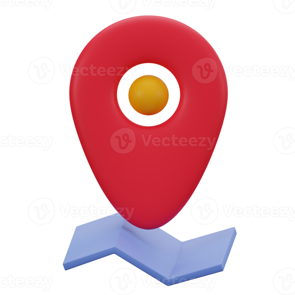 Pin Location 3D Icon png