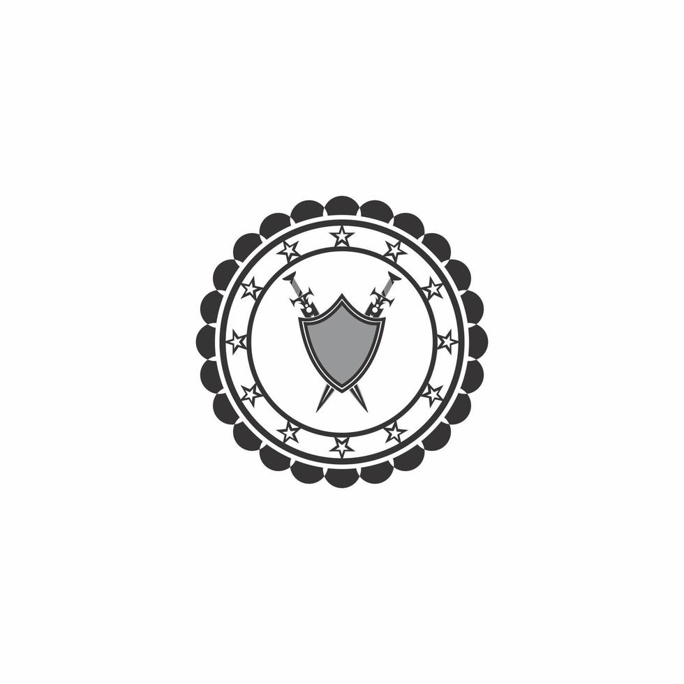 vector de ilustración de logotipo de escudo