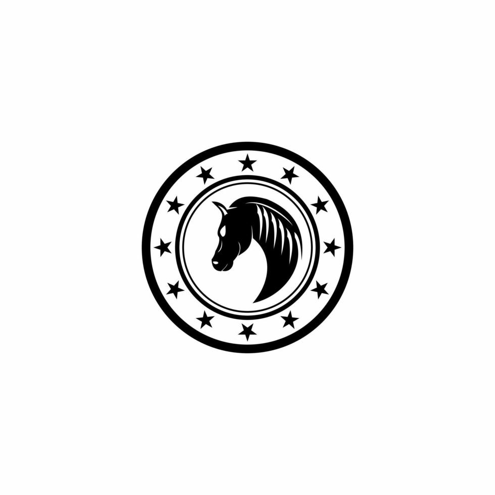 horse vector logo illustration