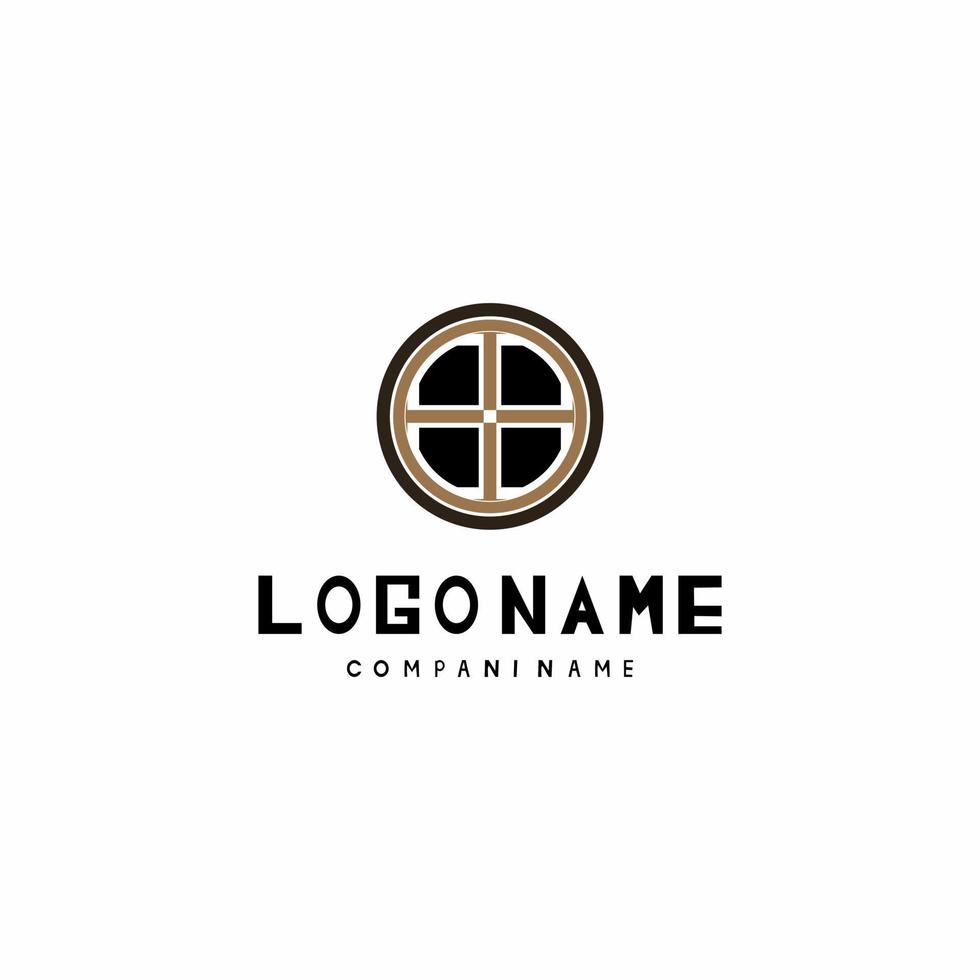 house window logo illustration vector